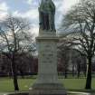 View of statue of Edward VII in Victoria Park.