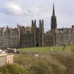 View Of New College & Assembly Hall, Mound, Edinburgh from New Club balcony from north
