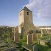 View of Old St Peter's Church tower, Peterhead, from south east