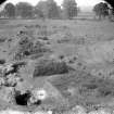 Excavation photograph. Unidentified part of site.
Glass negative 6.5"x4.5".
Duplicate print (C30120) copied from A O Curle photograph album MS/28/461 is 
captioned 'Ditches at S side of E gateway'..