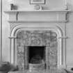 View of fireplace
