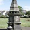 View of Dewar Fountain from SW.