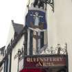 View of Queensferry Arms Hotel sign.