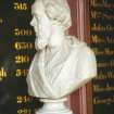 Detailed view of bust of Thomas Jamieson Boyd, within entrance hall of Royal Infirmary of Edinburgh.