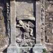 Detail of gravestone at Falkland.
