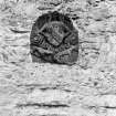 Detail of heraldic panel.