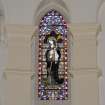 Interior. Chancel, detail of stained glass window to St. Bridget
St Ignatius' Roman Catholic Church, Wishaw