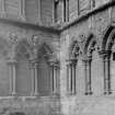 Detail of lower arcade in North West tower of Holyrood Abbey (Chapel Royal)