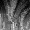 Interior. View of vaulting at East end.