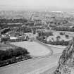 Edinburgh, general.
Viiew of Edinburgh from Salisbury Crags looking North with Holyrood Palace in centre of photograph.