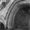 Roslin Chapel.
Interior. View of Arch showing figures of Saints, South Aisle arch, second bay from West.