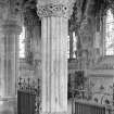 Roslin Chapel. Interior.
View of centre pillar of choir, middle pier.