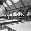 Scanned copy of a slide of the Gorebridge Institute Billiard Room. Lent for copying by the Gorebridge and District Local History Society.