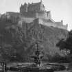 General view of Castle from Princes Street Gardens