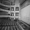 View of stage from box showing showing stalls, circles and orchestra pit . Theatre Royal, Newcastle on Tyne. England.