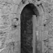 View of arched doorway.