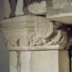 Strathmore aisle, detail of column capital on north wall