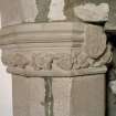 Strathmore aisle, detail of column capital on north wall