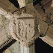 Strathmore Aisle, St Fergus's Church, Glamis, detail of carved ceiling boss