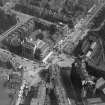 West end of Princes Street, Edinburgh, showing Maule's and McLagan and Cummings.  Oblique aerial photograph taken facing north-east.