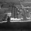 Harland and Wolff Diesel Engine Works, Balmoral Street, Scotstoun, Glasgow.  Oblique aerial photograph taken facing north-east.  