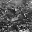 Paisley, general view, showing Paisley Town Hall and Paisley Abbey.  Oblique aerial photograph taken facing east.