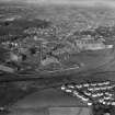 J and P Coats Ltd., Ferguslie Mills Thread Works, Paisley.  Oblique aerial photograph taken facing north-east.