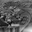 J and P Coats Ltd., Ferguslie Mills Thread Works, Paisley.  Oblique aerial photograph taken facing east.