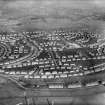 Mosspark Housing Estate, Glasgow.  Oblique aerial photograph taken facing east.