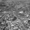 Kilmarnock, general view, showing Kilmarnock Station.  Oblique aerial photograph taken facing north-east.