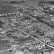 Prestwick, general view, showing Prestwick Station and Marina Road.  Oblique aerial photograph taken facing north-east.