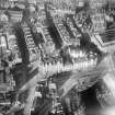 Dundee, general view, showing Whitehall Crescent and Dock Street.  Oblique aerial photograph taken facing north.   