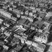 Carnoustie, general view, showing High Street and War Memorial.  Oblique aerial photograph taken facing north-west.