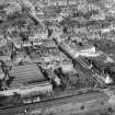 Carnoustie, general view, showing Park Avenue and High Street.  Oblique aerial photograph taken facing north.