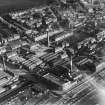 J Pullar and Sons Ltd. Dye Works, St Catherine's Road, Perth.  Oblique aerial photograph taken facing east.  
