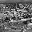 J Pullar and Sons Ltd. Dye Works, St Catherine's Road, Perth.  Oblique aerial photograph taken facing east.  
