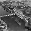 Perth, general view, showing Perth Bridge and Bridgend.  Oblique aerial photograph taken facing north.