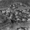 Bridge of Allan, general view, showing Mine Road and Abercromby Drive.  Oblique aerial photograph taken facing north-east.