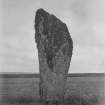 General view of Barnhouse standing stone.