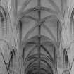 Interior. Choir, detail of vaulted roof.