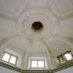 Interior. Dairy, view of ceiling