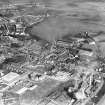 Kilmarnock, general view, showing Glencairn works.  Oblique aerial photograph taken facing east.