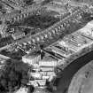 Fleming's Lace Mill, Lawson Street, Kilmarnock.  Oblique aerial photograph taken facing north.