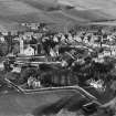 Alyth, general view, showing Alyth High Parish Church and Chapel Street.  Oblique aerial photograph taken facing north.