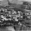 Alyth, general view, showing Bank Street and Old Parish Kirk of St Moloc's.  Oblique aerial photograph taken facing north.