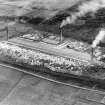 John G Stein and Co. Ltd., Castlecary Brickworks.  Oblique aerial photograph taken facing south.