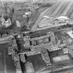 Yorkhill Hospital, Dalnair Street, Glasgow.  Oblique aerial photograph taken facing north.