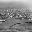 Pollockshields, Glasgow, general view showing Dumbreck Road, Sherbrooke Avenue, and Springkell Avenue. Oblique aerial photograph taken facing north-east.