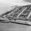 Lossiemouth, general view, showing Harbour and Marina Quay.  Oblique aerial photograph taken facing south.