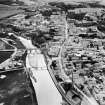 Nairn, general view, showing Nairn Bridge and High Street.  Oblique aerial photograph taken facing south-west.